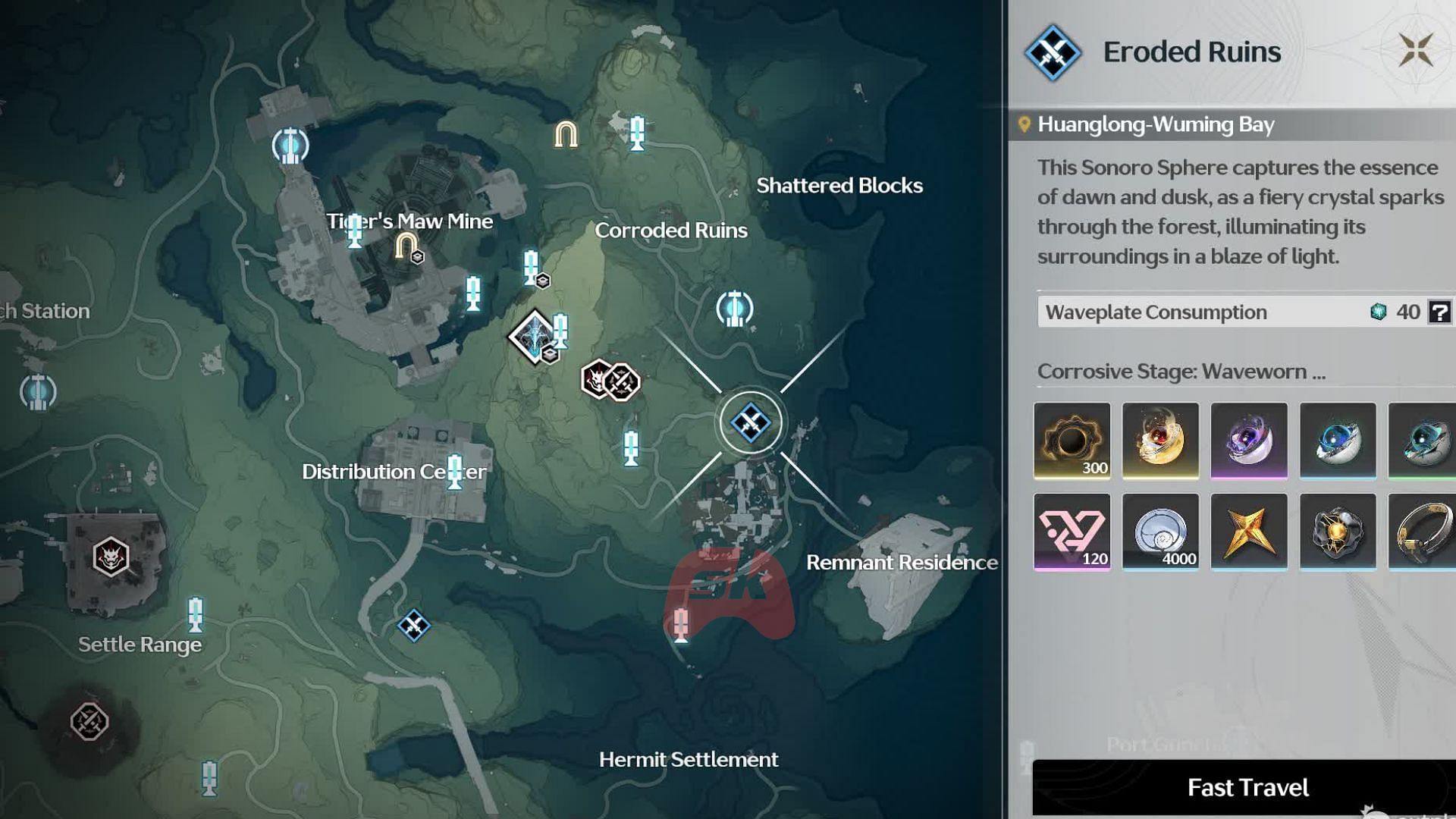 Eroded Ruins (Image via Sportskeeda Gaming, Kuro Games)